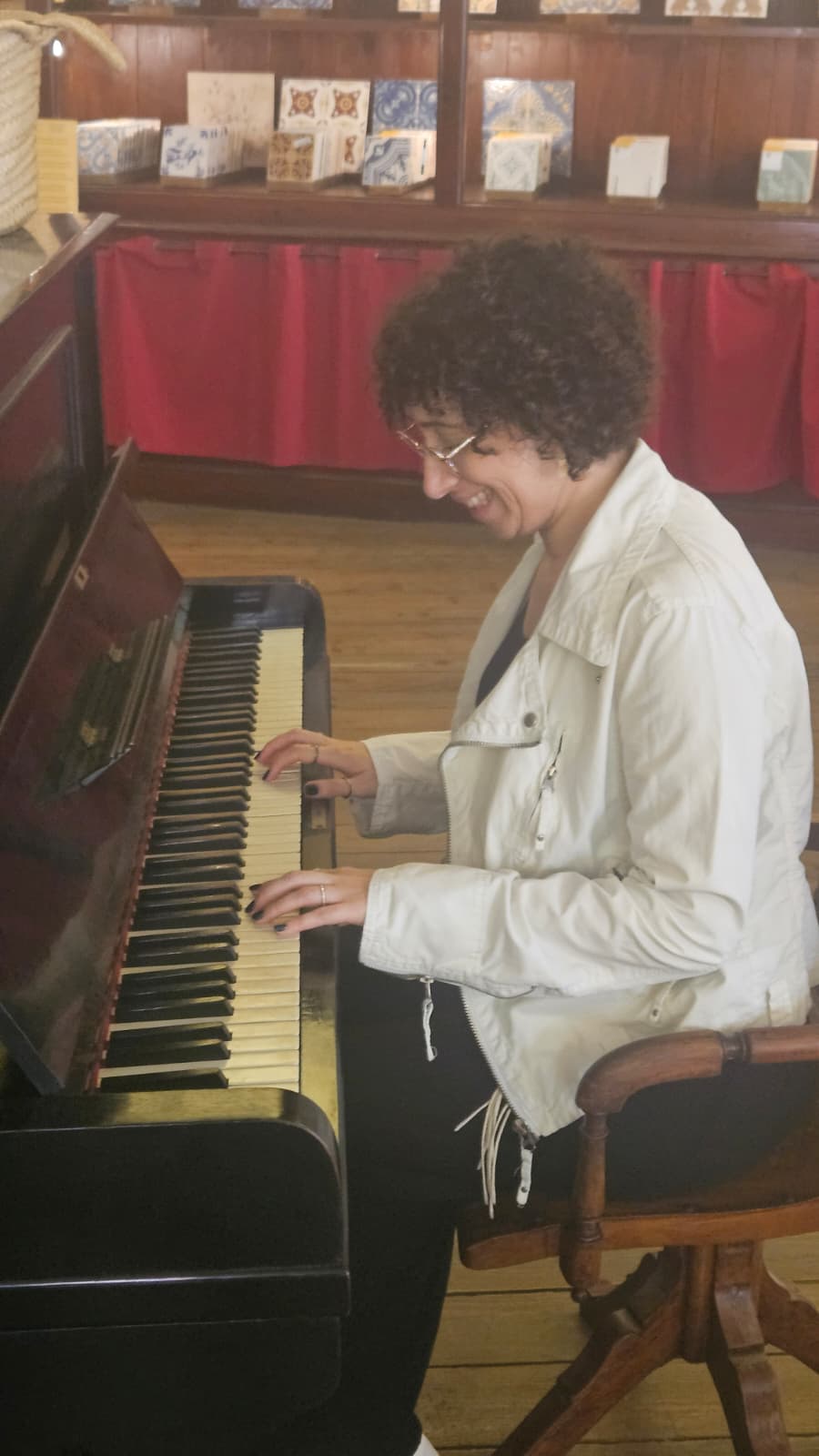 Cláudia Pintado ao piano